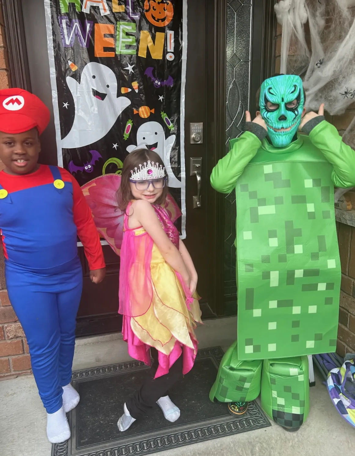 Photo of daycare kids in halloween costumes
